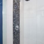 Mosaic tile shower