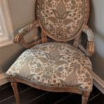 Custom reupholstered chair